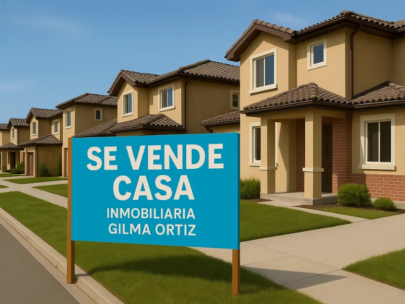 Aviso de venta de casas de gilma ortiz inmobiliaria